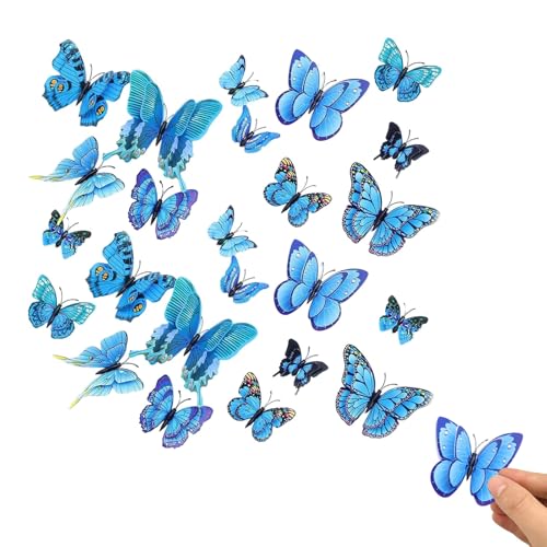 24 Stück Schmetterlinge Deko Blau mit Sicherheitsnadeln – Schmetterling Deko für Schultüte, Vorhänge, Tisch, Kinderzimmer – Schmetterlinge Deko Frühling Party 24 Stück Schmetterlinge Deko Blau mit Sicherheitsnadeln – Schmetterling Deko für Schultüte, Vorhänge, Tisch, Kinderzimmer – Schmetterlinge Deko Frühling Party von Vonavira