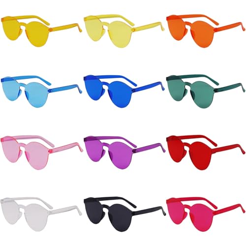 Vookkp 12 Paar Rund Partybrillen, Hippie Brille, Magische Farben Party Brille, Partybrillen Erwachsene Kinder, Rund Sonnenbrille Randlose für Party Zubehör, Foto Requisiten Vookkp 12 Paar Rund Partybrillen, Hippie Brille, Magische Farben Party Brille, Partybrillen Erwachsene Kinder, Rund Sonnenbrille Randlose für Party Zubehör, Foto Requisiten von Vookkp