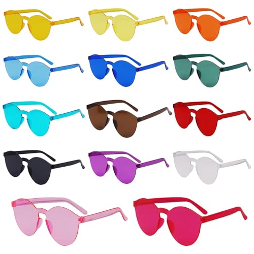 Vookkp 14 Paar Rund Partybrillen, Hippie Brille, Magische Farben Party Brille, Partybrillen Erwachsene Kinder, Rund Sonnenbrille Randlose für Party Zubehör, Foto Requisiten Vookkp 14 Paar Rund Partybrillen, Hippie Brille, Magische Farben Party Brille, Partybrillen Erwachsene Kinder, Rund Sonnenbrille Randlose für Party Zubehör, Foto Requisiten von Vookkp