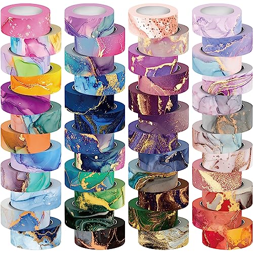 Voolcaoo 48 Rollen Washi Tape Set - Dekoratives Klebeband Bunt Buntes Marmormuster Masking Tape für Scrapbooking Supplies, Diy Handwerk, Journals Planners, Geschenkdekoration Verpackung Voolcaoo 48 Rollen Washi Tape Set - Dekoratives Klebeband Bunt Buntes Marmormuster Masking Tape für Scrapbooking Supplies, Diy Handwerk, Journals Planners, Geschenkdekoration Verpackung von Voolcaoo
