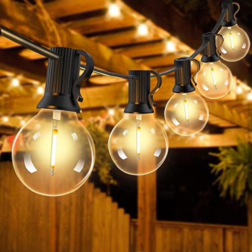 Voolex Lichterkette Außen Glühbirnen, 12M 18+2 Birnen LED Lichterkette Warmweiß IP44 Wasserdicht, Innen/Außen Lichterketten für Garten, Terrasse, Hochzeiten, Partys (Keine Fernbedienung) von Voolex