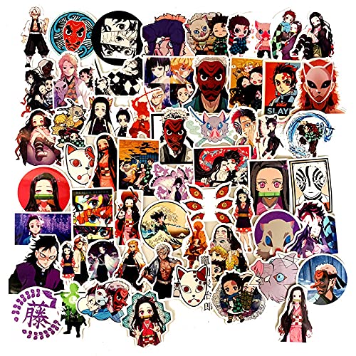 Vophifo Vinyl Aufkleber Sticker Deko 70 Stück für Demon Slayer Fans Vophifo Vinyl Aufkleber Sticker Deko 70 Stück für Demon Slayer Fans von Vophifo