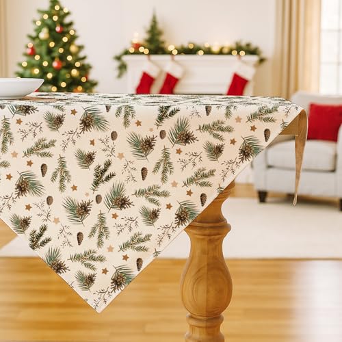 Vorysum Grün Bäume Tannenzapfen Weihnachtsdeko Tischdecke Abwaschbar Saisonnal Küche Tisch Weihnachten Dekoration Drinnen Urlaub Party Dekor Christmas Table Cloth 85x85 cm Vorysum Grün Bäume Tannenzapfen Weihnachtsdeko Tischdecke Abwaschbar Saisonnal Küche Tisch Weihnachten Dekoration Drinnen Urlaub Party Dekor Christmas Table Cloth 85x85 cm von Vorysum