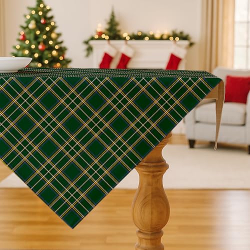 Vorysum Grün Klein Karomuster Weihnachtsdeko Tischdecke Abwaschbar Saisonnal Küche Tisch Weihnachten Dekoration Drinnen Urlaub Party Dekor Christmas Table Cloth 100x100 cm Vorysum Grün Klein Karomuster Weihnachtsdeko Tischdecke Abwaschbar Saisonnal Küche Tisch Weihnachten Dekoration Drinnen Urlaub Party Dekor Christmas Table Cloth 100x100 cm von Vorysum