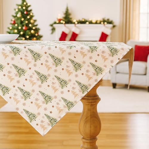 Vorysum Grün Weihnachtsbaum Schneeflocken Weihnachtsdeko Tischdecke Abwaschbar Saisonnal Küche Tisch Weihnachten Dekoration Drinnen Urlaub Party Dekor Christmas Table Cloth 85x85 cm Vorysum Grün Weihnachtsbaum Schneeflocken Weihnachtsdeko Tischdecke Abwaschbar Saisonnal Küche Tisch Weihnachten Dekoration Drinnen Urlaub Party Dekor Christmas Table Cloth 85x85 cm von Vorysum