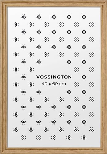 Vossington Bilderrahmen 40x60 Eiche - Barock - Dekorativer Mix aus traditionellem und modernem Design - Antik - Künstliches Holz - Rahmen für 1 Bild im Format 40 x 60 cm (60x40 cm) von Vossington