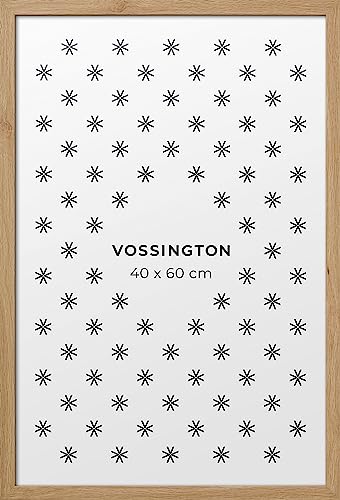 Vossington Bilderrahmen 40x60 Eiche - Holz (künstliche Holzmaserung) - Modernes, klassisches Design - Rahmen für 1 Bild, Foto, Poster oder Puzzle im Format 40 x 60 cm (60x40 cm) von Vossington