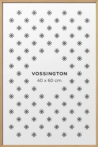 Vossington Bilderrahmen 40x60 Eiche - Holz - Modernes und schmales Design - Rahmen für 1 Bild, Foto, Poster oder Puzzle im Format 40 x 60 cm (60x40 cm) von Vossington