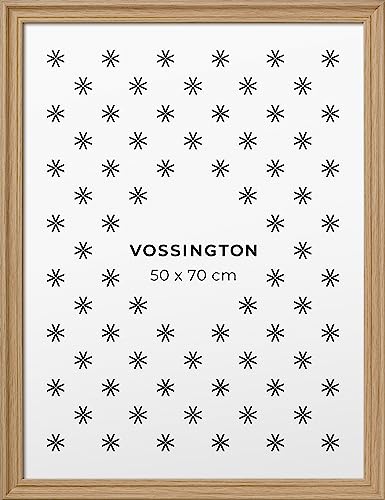 Vossington Bilderrahmen 50x70 Eiche - Barock - Dekorativer Mix aus traditionellem und modernem Design - Antik - Künstliches Holz - Posterrahmen - Rahmen für 1 Bild im Format 50 x 70 cm (70x50 cm) von Vossington