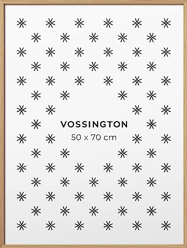 Vossington Bilderrahmen 50x70 Eiche - Holz - Modernes und schmales Design - Posterrahmen - Rahmen für 1 Bild, Poster oder Puzzle im Format 50 x 70 cm (70x50 cm) von Vossington