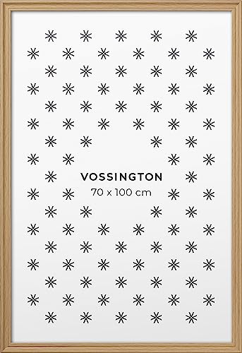 Vossington Bilderrahmen 70x100 Eiche - Barock - Dekorativer Mix aus traditionellem und modernem Design - Antik - Künstliches Holz - Posterrahmen - Rahmen für 1 Bild im Format 70 x 100 cm (100x70 cm) von Vossington
