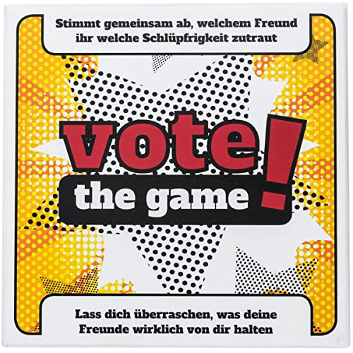 GOODS+GADGETS The Voting Game Partyspiel - Das Personality Therapy Gesellschafts-Spiel zum Abstimmen - Lerne Deine Freunde Besser kennen! Deutsch & Englisch von GOODS+GADGETS