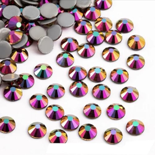 Votvlog 1440 Stück Hotfix Strasssteine, Runde Glitzersteine zum Verzieren und Basteln, Schmucksteine zum Aufklebe, DIY Handwerk Kleidung Steinchen Schuhe Dekosteine Bastelsteine Regenbogen Roségold Votvlog 1440 Stück Hotfix Strasssteine, Runde Glitzersteine zum Verzieren und Basteln, Schmucksteine zum Aufklebe, DIY Handwerk Kleidung Steinchen Schuhe Dekosteine Bastelsteine Regenbogen Roségold von Votvlog