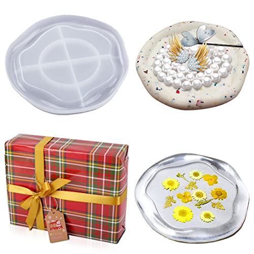 Gift Wrapped Voyyphixa Untersetzer Epoxidharz Formen Tablett Silikonformen Epoxidharz Plate Resin Mold Schmuck Silikonform Teller mit Rand Gießform für DIY Teetablett Kerzenhalter Gift Wrapped Voyyphixa Untersetzer Epoxidharz Formen Tablett Silikonformen Epoxidharz Plate Resin Mold Schmuck Silikonform Teller mit Rand Gießform für DIY Teetablett Kerzenhalter von Voyyphixa