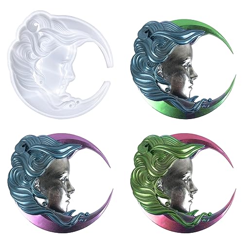 Voyyphixa 3D Mond Gesicht Silikonformen Epoxidharz Halbmond Resin Formen Schmuck Silikon Gießform Moon Resin Mold Anhänger Bastelbedarf Epoxidharz für Wand Büro Zuhause Wohnzimmer Voyyphixa 3D Mond Gesicht Silikonformen Epoxidharz Halbmond Resin Formen Schmuck Silikon Gießform Moon Resin Mold Anhänger Bastelbedarf Epoxidharz für Wand Büro Zuhause Wohnzimmer von Voyyphixa