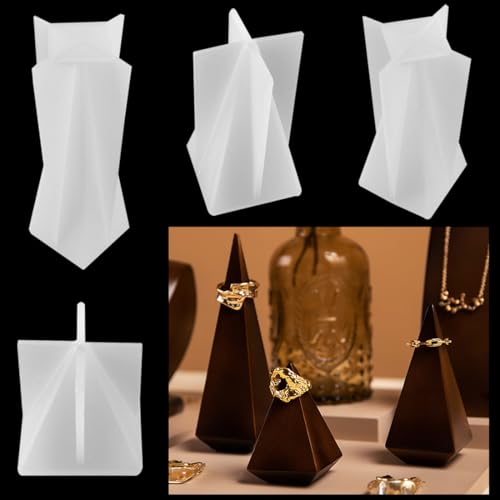 Voyyphixa 4 Stück Pyramide Silikonformen Epoxidharz Harz Gießen Kegelwürfel Pyramide Harzformen Prismen Epoxidharz Form für Schmuck Silikon Form Kegelform Gussformen für DIY Handwerk Voyyphixa 4 Stück Pyramide Silikonformen Epoxidharz Harz Gießen Kegelwürfel Pyramide Harzformen Prismen Epoxidharz Form für Schmuck Silikon Form Kegelform Gussformen für DIY Handwerk von Voyyphixa