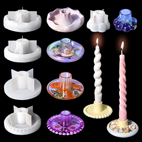 Voyyphixa 5 Stück Kerzenständer Silikonformen Epoxidharz, Rund Silikonform Kerzenhalter Gießharz Resin Forme Candlestick Silikonformen Kunstharz Formen für Epoxidharz für Teelichthalter Ornamente Voyyphixa 5 Stück Kerzenständer Silikonformen Epoxidharz, Rund Silikonform Kerzenhalter Gießharz Resin Forme Candlestick Silikonformen Kunstharz Formen für Epoxidharz für Teelichthalter Ornamente von Voyyphixa
