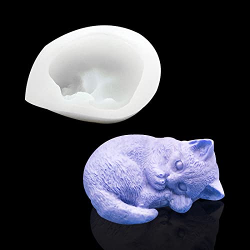 Voyyphixa Katze Epoxidharz Silikonform, Epoxidharzformen aus Tierharz Epoxidharz Formen Tieren aus Silikonen für Wand-Desktop, Kerze, Kuchen Topper, Figur, DIY Handwerk Voyyphixa Katze Epoxidharz Silikonform, Epoxidharzformen aus Tierharz Epoxidharz Formen Tieren aus Silikonen für Wand-Desktop, Kerze, Kuchen Topper, Figur, DIY Handwerk von Voyyphixa