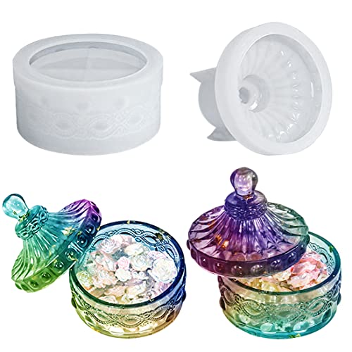 Voyyphixa Rund Silikonformen Epoxidharz Aufbewahrungsbox Mit Deckel Dose Gießharz Resin Formen Box Resin Molds für Kerzenhalter, Schmuck Aufbewahrungskiste, Basteln Voyyphixa Rund Silikonformen Epoxidharz Aufbewahrungsbox Mit Deckel Dose Gießharz Resin Formen Box Resin Molds für Kerzenhalter, Schmuck Aufbewahrungskiste, Basteln von Voyyphixa