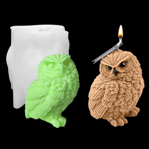 Voyyphixa Silikonformen Epoxidharz Eule 3d Silikonform Eule Kerze Owl Resin Mold Silikonformen GieBformen Tier für DIY Schokolade, Seife, Sojawachs Kerzen Harz Gießen Formen Voyyphixa Silikonformen Epoxidharz Eule 3d Silikonform Eule Kerze Owl Resin Mold Silikonformen GieBformen Tier für DIY Schokolade, Seife, Sojawachs Kerzen Harz Gießen Formen von Voyyphixa