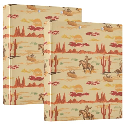 Vozoza Wild West Mexico Cowboy, dekorativer 3-Ringbuch, 3,8 cm, große Sichtbücher mit Taschen, für 200 Blatt, Aktenordner für Büro, Uni, Schule, 2 Stück Vozoza Wild West Mexico Cowboy, dekorativer 3-Ringbuch, 3,8 cm, große Sichtbücher mit Taschen, für 200 Blatt, Aktenordner für Büro, Uni, Schule, 2 Stück von Vozoza