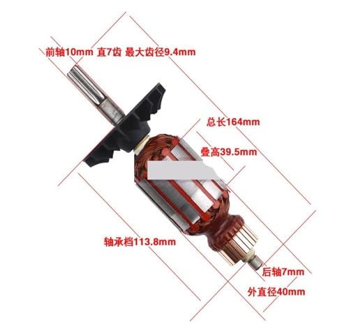 Vqxmhrpw 7-Zahn-Rotor for Elektrohämmer, Kompatibel Mit Bosch, for GBH4-32DFR Rotor, Zubehör for Elektrohämmer von Vqxmhrpw