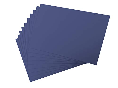 Farbiges Kunstpapier, 300 g/m², A4, 10 Blatt, harter Karton, Bastelpapier, 10 optionale Farben (dunkelblau) von Vrandu