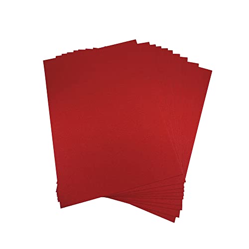 10 Blatt A4 250 g/m² fusselfreier roter Glitzerkarton, glitzernder Karton für Bastelarbeiten, Party, Weihnachtsmann 10 Blatt A4 250 g/m² fusselfreier roter Glitzerkarton, glitzernder Karton für Bastelarbeiten, Party, Weihnachtsmann von Vrandu