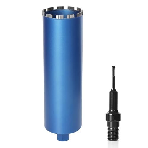Diamantbohrkrone Kernbohrer für Kernbohrgerät mit Turbo, inkl. SDS-Plus, 1 1/4", Ø 102mm, Gesamtlänge 460 mm, Nass Trocken Dosenbohrer Diamant Bohrkrone Nassbohrkrone Trockenbohrkrone für Beton Diamantbohrkrone Kernbohrer für Kernbohrgerät mit Turbo, inkl. SDS-Plus, 1 1/4", Ø 102mm, Gesamtlänge 460 mm, Nass Trocken Dosenbohrer Diamant Bohrkrone Nassbohrkrone Trockenbohrkrone für Beton von Vrietina