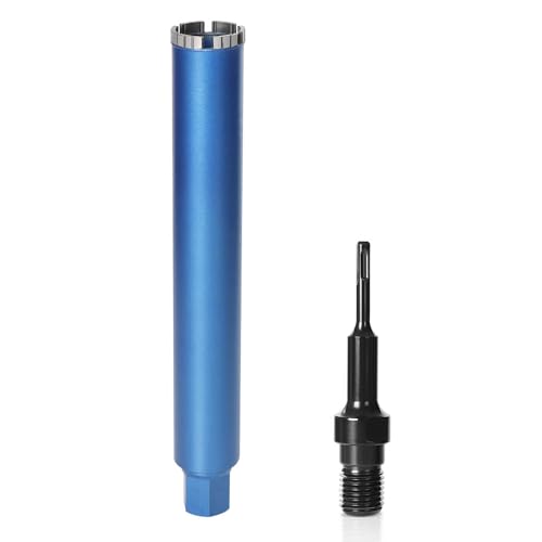 Diamantbohrkrone Kernbohrer für Kernbohrgerät mit Turbo, inkl. SDS-Plus, 1 1/4", Ø 82mm, Gesamtlänge 460 mm, Nass Trocken Dosenbohrer Diamant Bohrkrone Nassbohrkrone Trockenbohrkrone für Beton Diamantbohrkrone Kernbohrer für Kernbohrgerät mit Turbo, inkl. SDS-Plus, 1 1/4", Ø 82mm, Gesamtlänge 460 mm, Nass Trocken Dosenbohrer Diamant Bohrkrone Nassbohrkrone Trockenbohrkrone für Beton von Vrietina