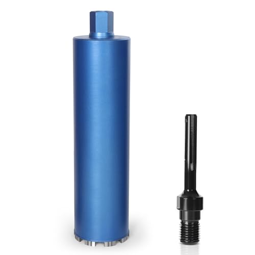 Diamantbohrkrone Kernbohrer für Kernbohrgerät mit Turbo, inkl. SDS-max, 1 1/4", Ø 82mm, Gesamtlänge 460 mm, Nass Trocken Dosenbohrer Diamant Bohrkrone Nassbohrkrone Trockenbohrkrone für Beton Diamantbohrkrone Kernbohrer für Kernbohrgerät mit Turbo, inkl. SDS-max, 1 1/4", Ø 82mm, Gesamtlänge 460 mm, Nass Trocken Dosenbohrer Diamant Bohrkrone Nassbohrkrone Trockenbohrkrone für Beton von Vrietina