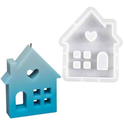 Haus-Silikonformen für Epoxidharz, Hausform, Silikonformen, Kerzenherstellung, Herzhaus-Harzformen, Gießformen, Silikonform für Harzhandwerk, Epoxidharz-Formen Haus-Silikonformen für Epoxidharz, Hausform, Silikonformen, Kerzenherstellung, Herzhaus-Harzformen, Gießformen, Silikonform für Harzhandwerk, Epoxidharz-Formen von Vriusi