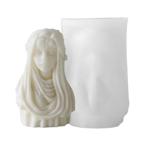 Kerzenform im Hochformat, antihaftbeschichtet, Gips-Ornamente, Bastelset, Kerzenherstellungszubehör für Wachs und Epoxidharz, dekorative Schreibtisch-Ornamente, ideal für Kerzen- und von Vriusi