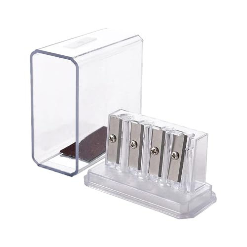 Pencil Sharpener Manual, Portable Pencil Sharpener with Clear Cover, 4 Holes Handheld Long Point Pencil Sharpener, Students Supplies for Sketching, Charcoal, and Colored Pencils Pencil Sharpener Manual, Portable Pencil Sharpener with Clear Cover, 4 Holes Handheld Long Point Pencil Sharpener, Students Supplies for Sketching, Charcoal, and Colored Pencils von Vriusi