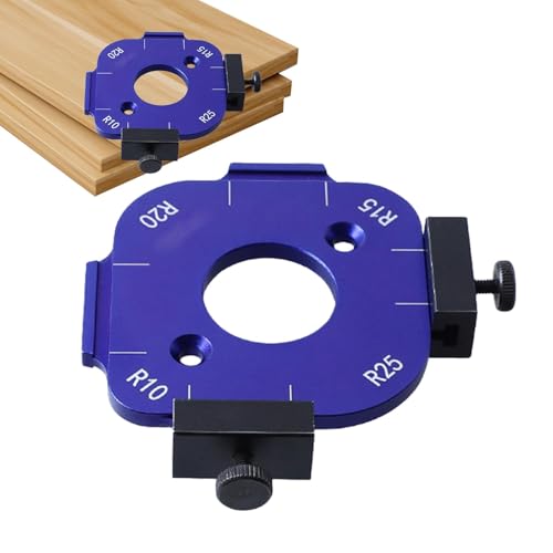 Router Eckradius-Schablone, Aluminium-Legierung, Bogenschablone, Holzschneide-Positionierungsvorrichtung, Eckradius-Schneidwerkzeug, 4-in-1-Holzbearbeitungsschablone, tragbare von Vriusi