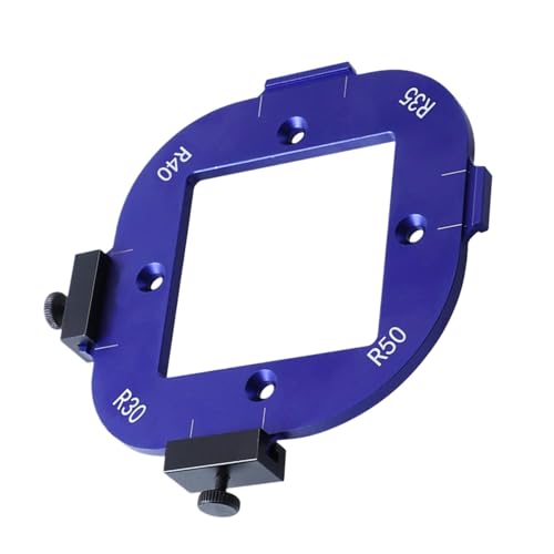 Router Eckradius-Schablone, Aluminium-Legierung, Bogenschablone, Holzschneide-Positionierungsvorrichtung, Eckradius-Schneidwerkzeug, 4-in-1-Holzbearbeitungsschablone, tragbare von Vriusi