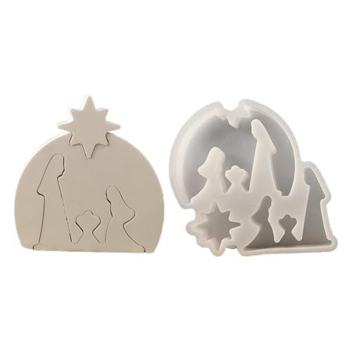 Silikonformen, Weihnachtskrippe, Epoxidharz, Heilige Familie, katholisches Harz, Krippenkrippe, Urlaubsdekoration, Silikonform, dekorative Krippe, Harzform Silikonformen, Weihnachtskrippe, Epoxidharz, Heilige Familie, katholisches Harz, Krippenkrippe, Urlaubsdekoration, Silikonform, dekorative Krippe, Harzform von Vriusi