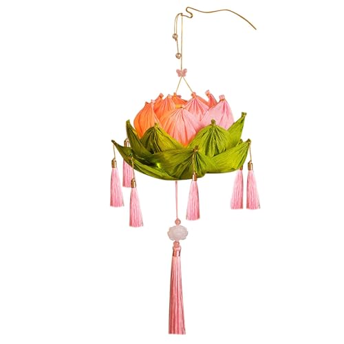 Vriusi Chinese Flower Light, Mid-Autumn Festival Lantern, Paper Lamp Material Package, Flower Light Making Craft Kit, Ancient Style Paper Lantern for Indoor and Outdoor Decoration Vriusi Chinese Flower Light, Mid-Autumn Festival Lantern, Paper Lamp Material Package, Flower Light Making Craft Kit, Ancient Style Paper Lantern for Indoor and Outdoor Decoration von Vriusi