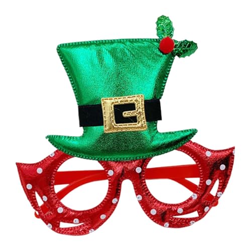 Vriusi Christmas Glasses, Christmas Glitter Hat Glasses, Cute Glitter Christmas Eyeglasses, Christmas Dress Up Carnival Decoration, Hat Design Glasses Frame, Christmas Costume Accessories Vriusi Christmas Glasses, Christmas Glitter Hat Glasses, Cute Glitter Christmas Eyeglasses, Christmas Dress Up Carnival Decoration, Hat Design Glasses Frame, Christmas Costume Accessories von Vriusi