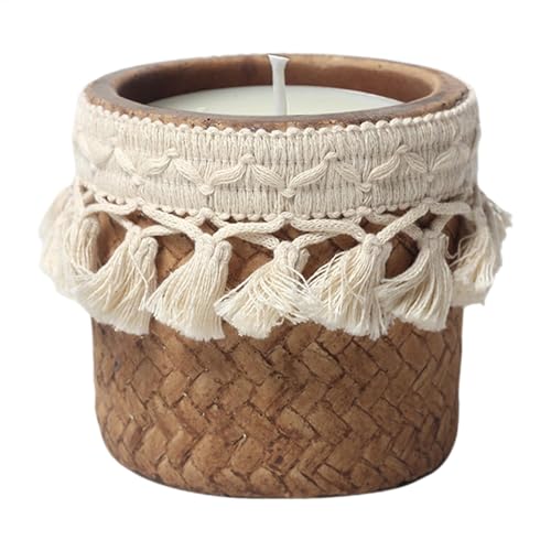Vriusi Leere Kerzengläser, Modernes Kerzengefäß, Kerzengläser, Aromatherapie-Kerzenhalter, hitzebeständiges Kerzenglas, Mehrzweck-Kerzenhalter, Glaskerzenherstellungsgläser, stilvoller Kerzenbehälter, von Vriusi