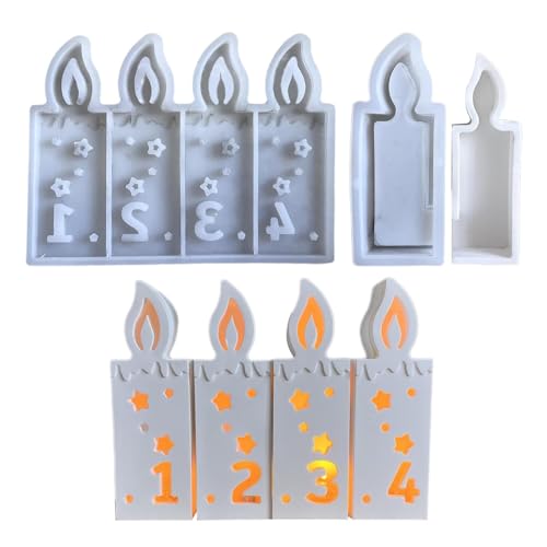 Vriusi Silikon-Gießform für Zahlen, Kerzen, Kerzenform, Gipsformen, Zahlenkerzen, Gipsschleifmittel, niedliche Kerzen, Gips, Ornament-Formen für Kerzen, Seife, Wachs und Epoxidharz Vriusi Silikon-Gießform für Zahlen, Kerzen, Kerzenform, Gipsformen, Zahlenkerzen, Gipsschleifmittel, niedliche Kerzen, Gips, Ornament-Formen für Kerzen, Seife, Wachs und Epoxidharz von Vriusi