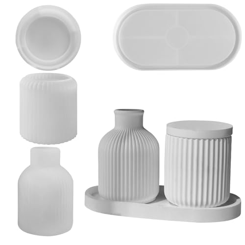 Vriusi Silikon-Gießformen, Pflanzgefäß-Vasenform, Sukkulentententopf, Silikonform, Epoxidharz-Vasenform, Harzgussformen, Stifthalter, Gießform, kreative Pflanzgefäßformen, Vasenform Vriusi Silikon-Gießformen, Pflanzgefäß-Vasenform, Sukkulentententopf, Silikonform, Epoxidharz-Vasenform, Harzgussformen, Stifthalter, Gießform, kreative Pflanzgefäßformen, Vasenform von Vriusi