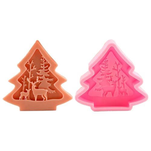 Vriusi Silikonform für Weihnachtsbaum, Elchduft, Ölseife, Silikonformen, Epoxidharz-Formen für Urlaubsdekorationen, Kerzenherstellung, Seife, Silikonform Vriusi Silikonform für Weihnachtsbaum, Elchduft, Ölseife, Silikonformen, Epoxidharz-Formen für Urlaubsdekorationen, Kerzenherstellung, Seife, Silikonform von Vriusi