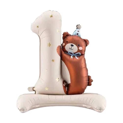 Vroxdrez Folienfigur „1. Geburtstag“ XXL – Cremefarbener Teddybär mit Standfuß, Selbststehende Zahl‑1 Deko für Mädchen & Jungen Kindergeburtstag, Ideal als Fotohintergrund Vroxdrez Folienfigur „1. Geburtstag“ XXL – Cremefarbener Teddybär mit Standfuß, Selbststehende Zahl‑1 Deko für Mädchen & Jungen Kindergeburtstag, Ideal als Fotohintergrund von Vroxdrez