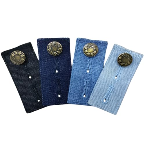 Vroxdrez Hosenbunderweiterung 4 Stück,Elastische Knopfverlängerung für Jeans, Röcke & Umstandshosen,Taillenverlängerung ideal für Schwangerschaft & Alltag Vroxdrez Hosenbunderweiterung 4 Stück,Elastische Knopfverlängerung für Jeans, Röcke & Umstandshosen,Taillenverlängerung ideal für Schwangerschaft & Alltag von Vroxdrez