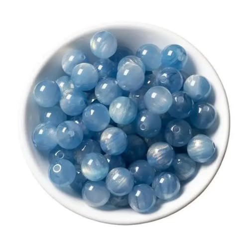 10 Stück Harzperlen, Luftschlangen, Sternenhimmel, Heiligenschein, Treibsand, runde lose Perlen für Schmuckherstellung, 1 x 10 mm, 10 Perlen von Vsadsau