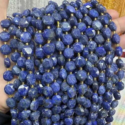 10 mm Natursteinperlen, Hexagramm, facettiert, Lapislazuli, runde Abstandshalter für Schmuckherstellung, Lapislazuli, 10 mm, 30 Perlen 10 mm Natursteinperlen, Hexagramm, facettiert, Lapislazuli, runde Abstandshalter für Schmuckherstellung, Lapislazuli, 10 mm, 30 Perlen von Vsadsau
