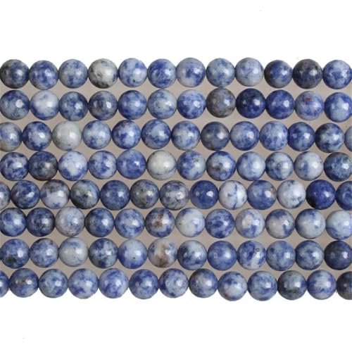 2–12 mm natürliche blaue Punkte, Steinperlen, Sodalith, runde lose Perlen für Schmuckherstellung, 3 mm, um 120 Perlen 2–12 mm natürliche blaue Punkte, Steinperlen, Sodalith, runde lose Perlen für Schmuckherstellung, 3 mm, um 120 Perlen von Vsadsau