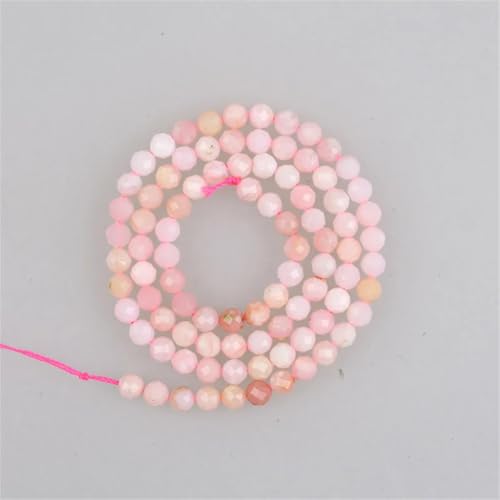 2–4 mm große Natursteinperlen, kleine facettierte Opal-Perlen, lose Perlen für Armbänder, Halsketten, Schmuckherstellung, Pinrk-Opal, 3 mm, ca. 125 Perlen 2–4 mm große Natursteinperlen, kleine facettierte Opal-Perlen, lose Perlen für Armbänder, Halsketten, Schmuckherstellung, Pinrk-Opal, 3 mm, ca. 125 Perlen von Vsadsau