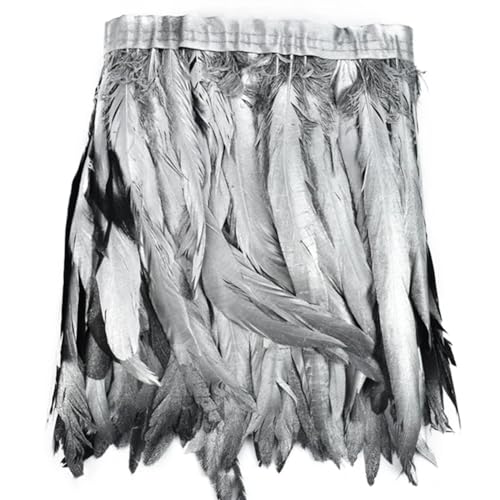 2 m Gold Silber Gänsefedern Hahn Federn auf Band Franse trim Pflaume zum Selbermachen Nähen Band 12 Silber 30–35 cm 2 m Gold Silber Gänsefedern Hahn Federn auf Band Franse trim Pflaume zum Selbermachen Nähen Band 12 Silber 30–35 cm von Vsadsau